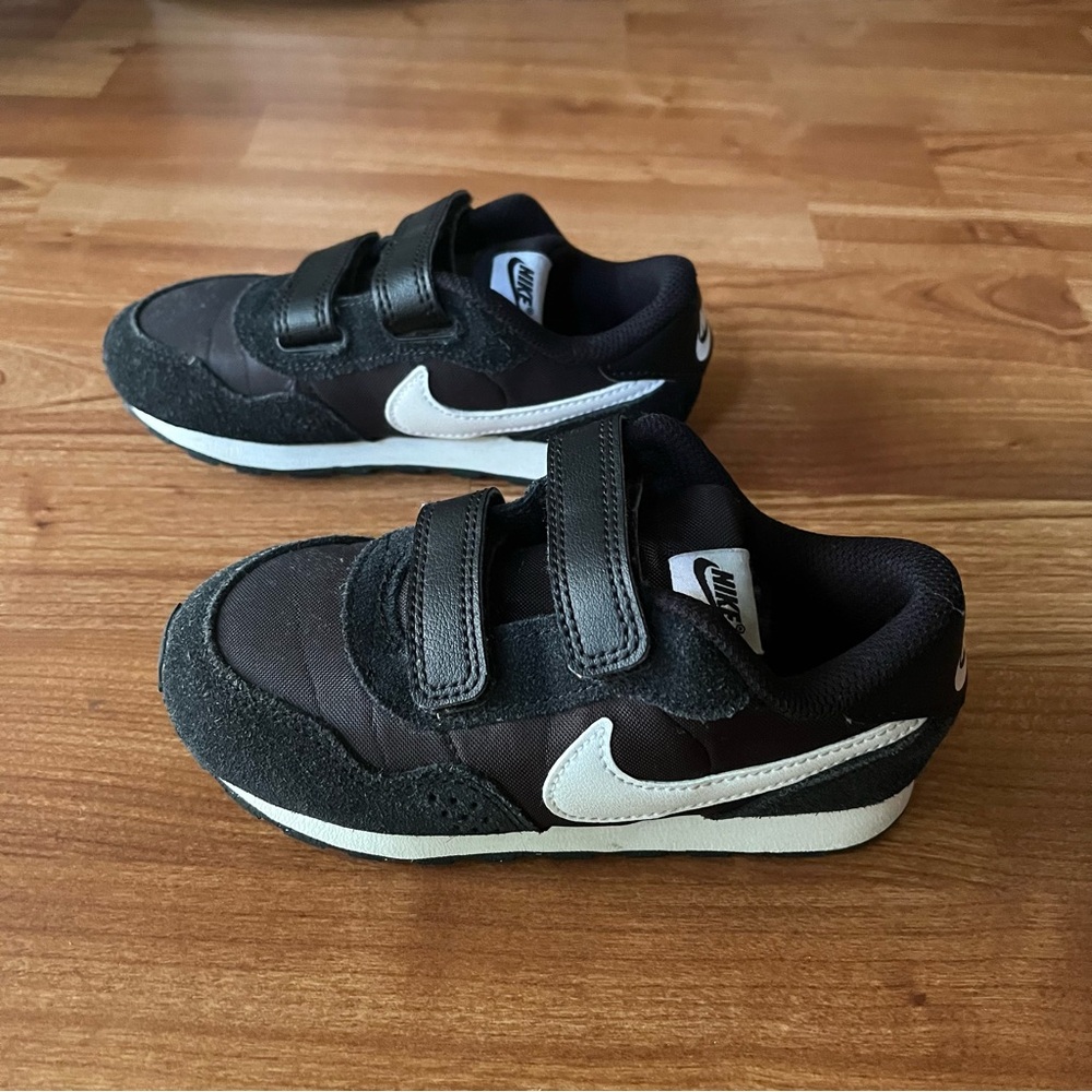 Nike Kids Black Sneakers with White Swoosh